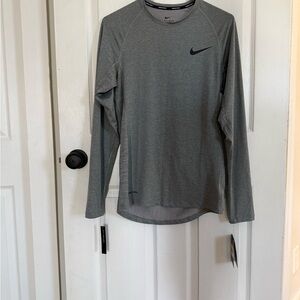 Nike Black and Gray Long Sleeve Shirt